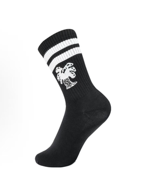 中国李宁男女同款Steven Harrington联名款条纹印花高筒袜AWLT209