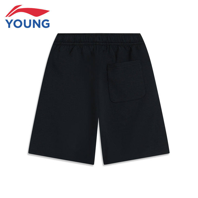 李宁儿童短裤男童运动五分裤夏季新款棉质宽松透气休闲裤YKSU023