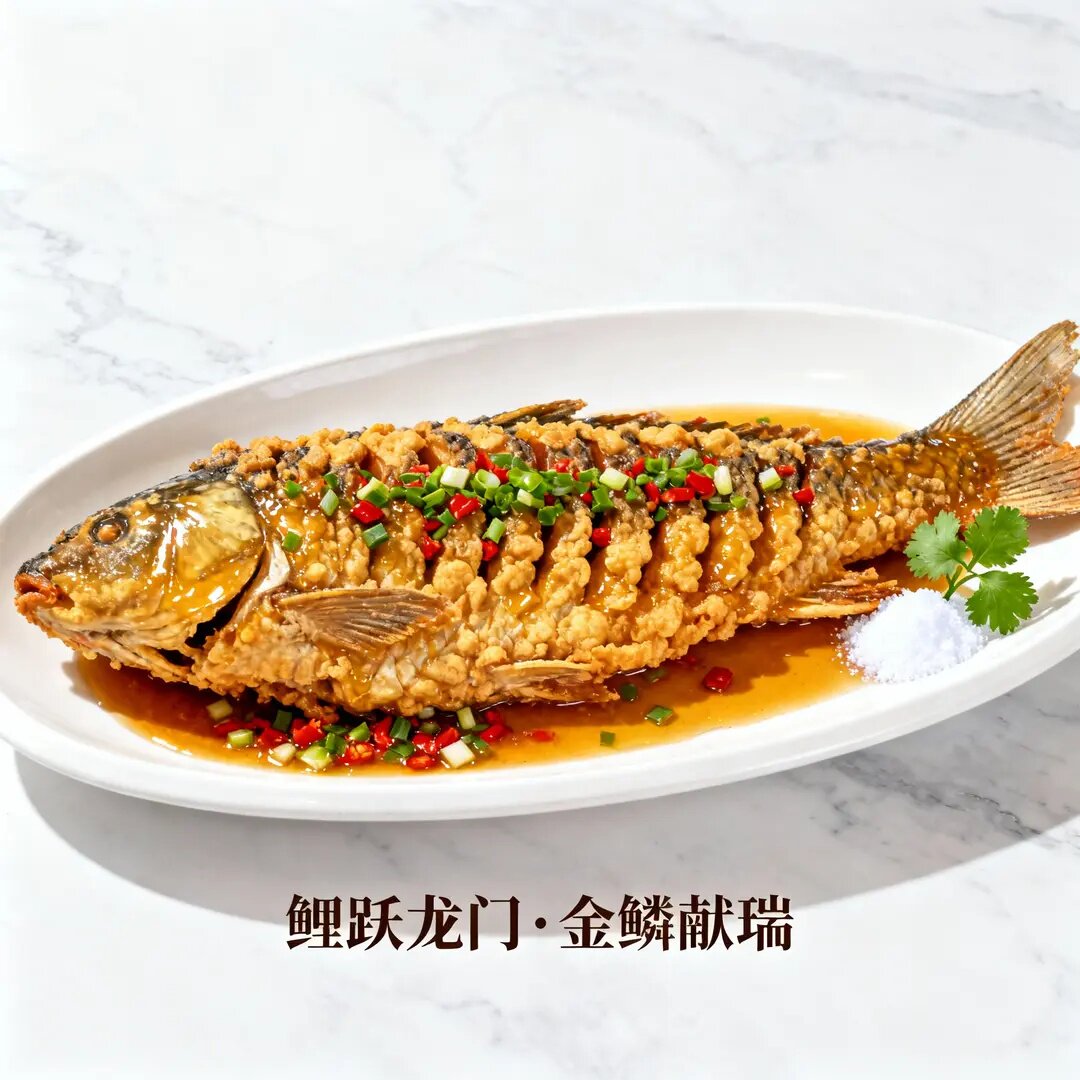 大师油炸黄河大鲤鱼冷冻半成品