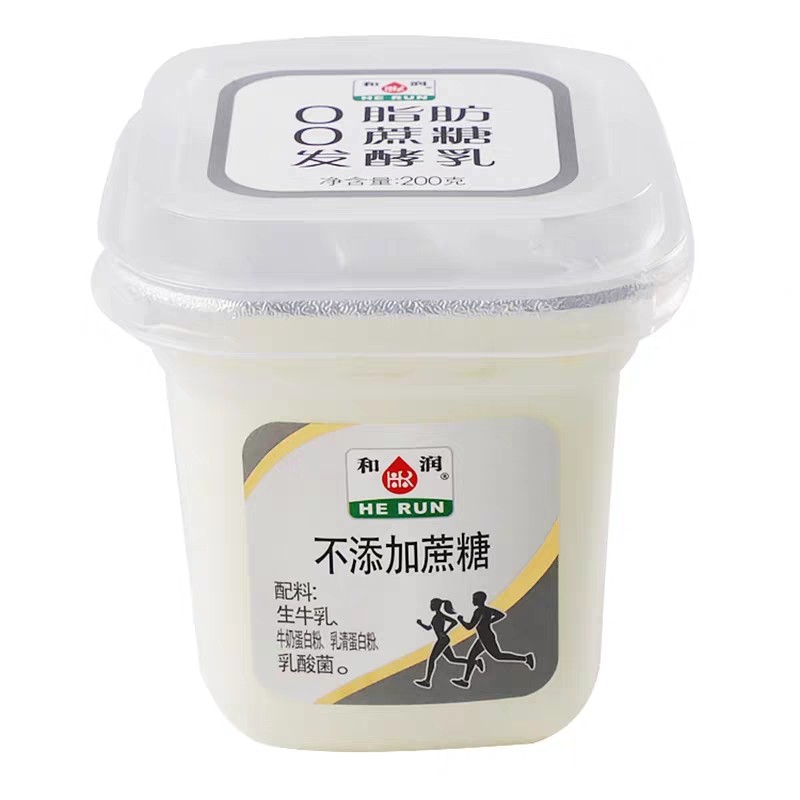 和润零脂肪零蔗糖 200g*12杯低温酸奶益生菌风味发酵乳新鲜营养