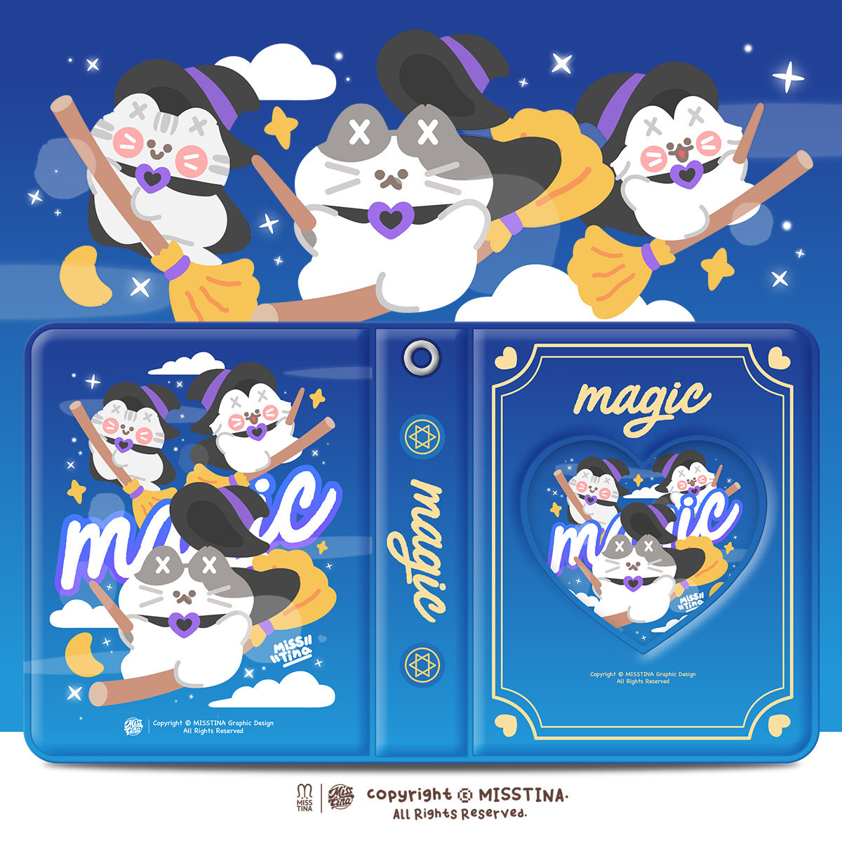售罄展示魔法MI原创收纳拼贴卡包32卡位爱豆小卡追星3寸相册