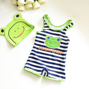 卡通男童儿童宝宝泳衣婴儿1 2岁3小童婴幼儿六一演出服青蛙游泳衣