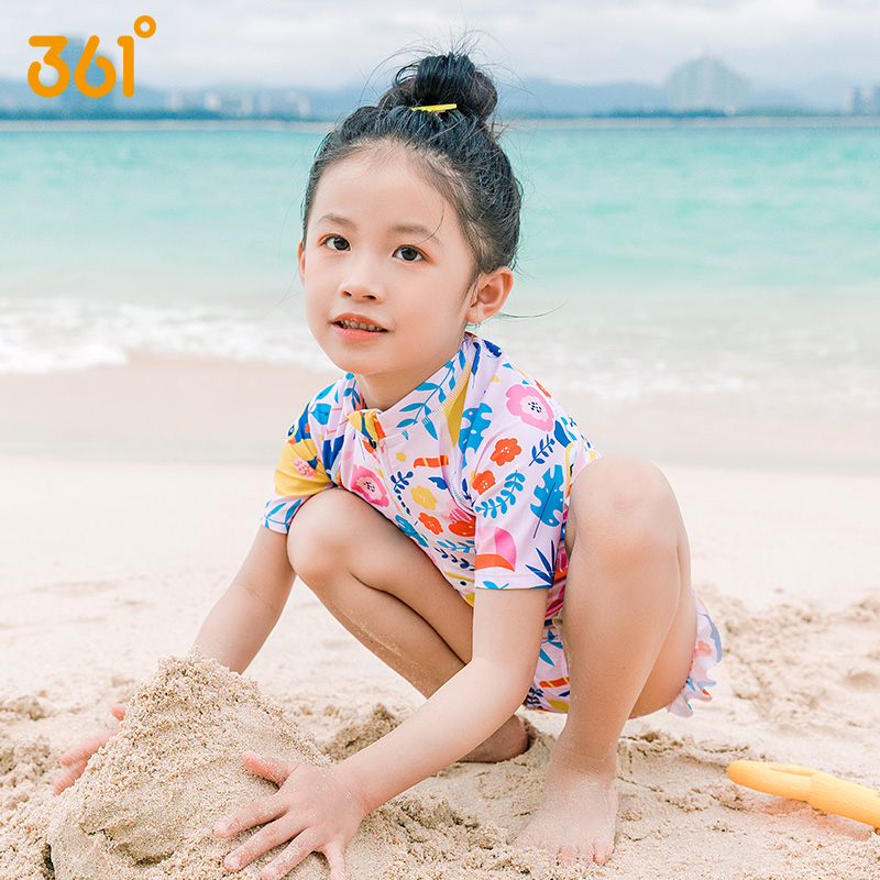 361度韩版小孩可爱卡通2-8岁泳衣