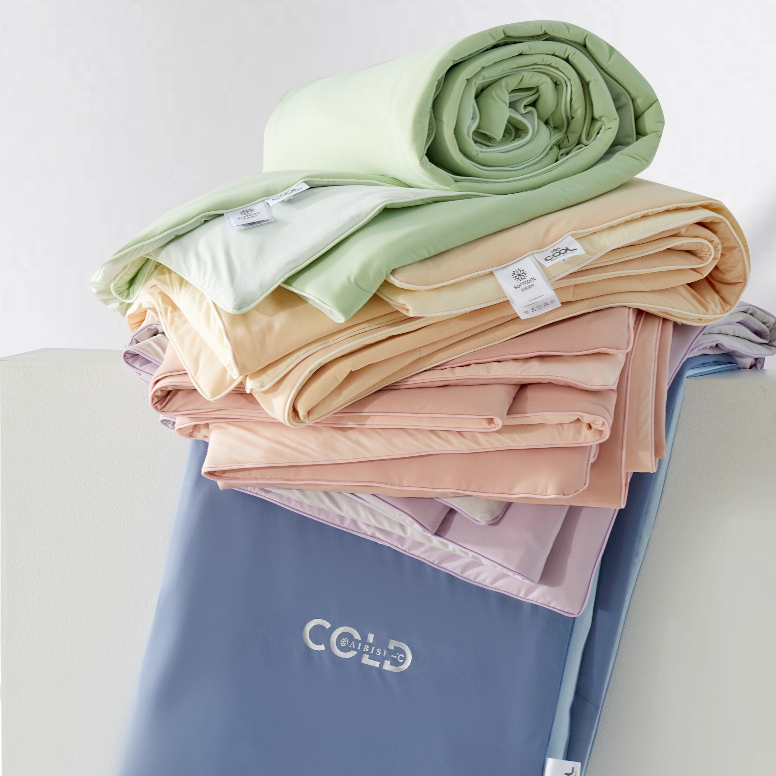 安芯丝凉感丝糖果被水洗空调薄被