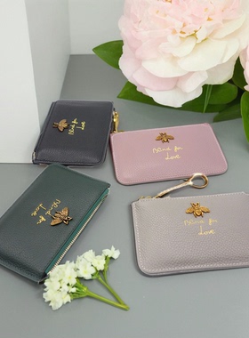 低价甩卖牛皮真皮女士长款短款钱包卡包纯色黑色零钱包便携小包