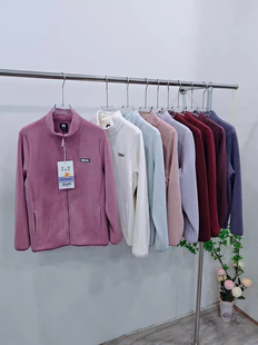 2025女士泰迪绒外套冬新款立领拉链保暖卫衣加厚防风外穿休闲3302