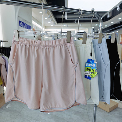 2026冰川时代夏款26W1532女时装凉壳短裤五分户外运动薄款透气裤