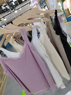 2024优布客新5649V领细螺纹舒适女士内搭打底背心性感吊带上衣