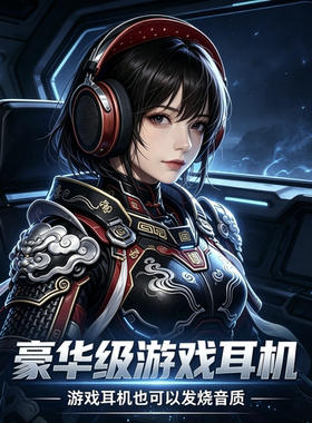 发烧豪华电竞游戏头戴式耳机听声辩位有线麦克风hIFI全景环绕音效