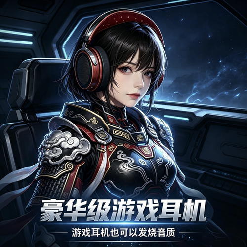 发烧豪华电竞游戏头戴式耳机听声辩位有线麦克风hIFI全景环绕音效