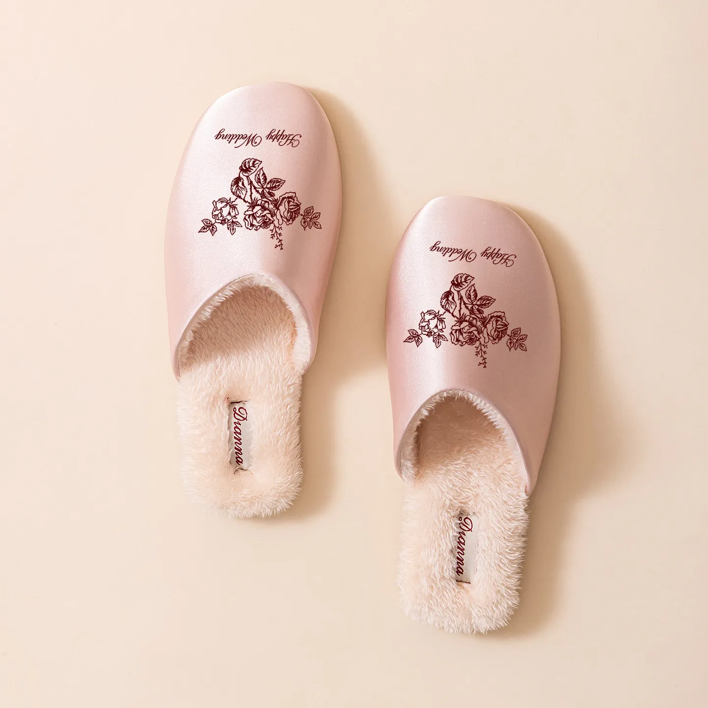 女士棉拖鞋居家室内高级感缎面轻奢法式包头拖鞋高颜值加绒保暖男,女鞋,毛毛鞋,淘宝优惠券,粉丝福利购,淘宝优惠卷