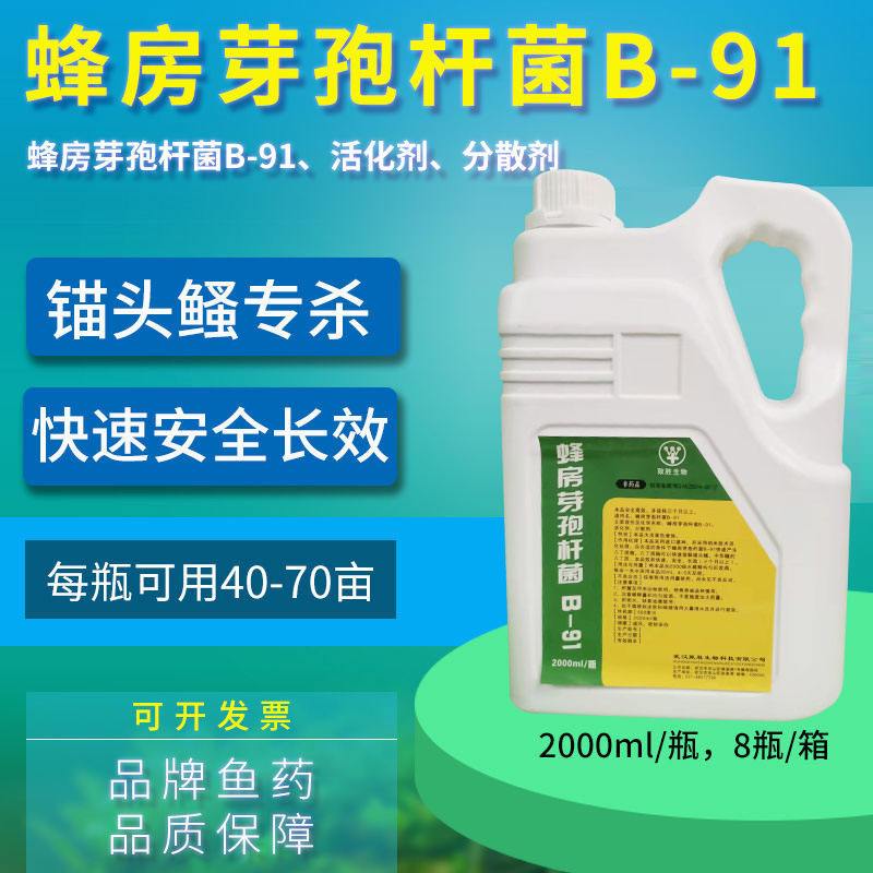 致胜蜂房芽孢杆菌B-91水产鱼药杀锚头鳋杀手2代锚头鳋克星中华鳋