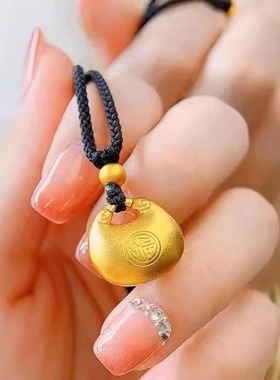 金色小胖福项链送女朋友