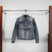 实年服工&CPW联名款 工作室单件手作秋冬质感牛仔夹克外套男上衣男