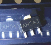 AH543 耐高温单极性霍尔传感器SOT-89贴片无触点开关霍尔元件芯片