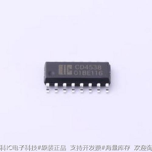 CD4538SA16.TR单稳态多谐振荡器双路精密单稳态多谐振荡器 SOP-