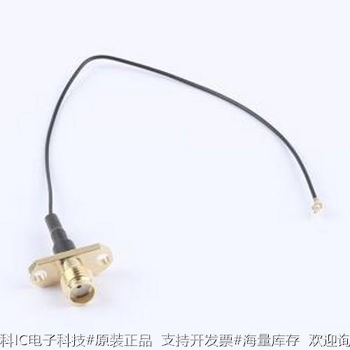 KH-FL2SMAK-IPEX3-RG0.81-B140射频连接线双孔法兰SMA母头转三-封面