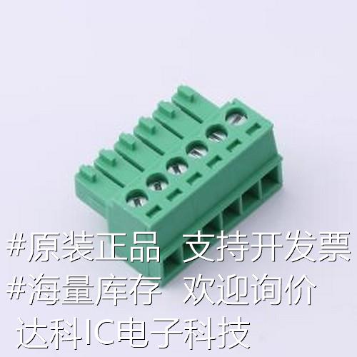 MX15EDGK-3.5-06P-GN01-Cu-Y-A插拔式接线端子 3.5mm 1x6P排数: