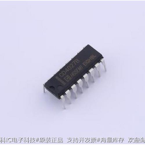 CD4027BE触发器 2路JK触发器 DIP-16原装现货