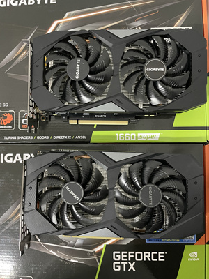 技嘉 GTX1660 Super 6G OC 双风扇，二手拆机， 充新质保两年。
