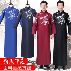 相声服民国风大褂夏季唐装