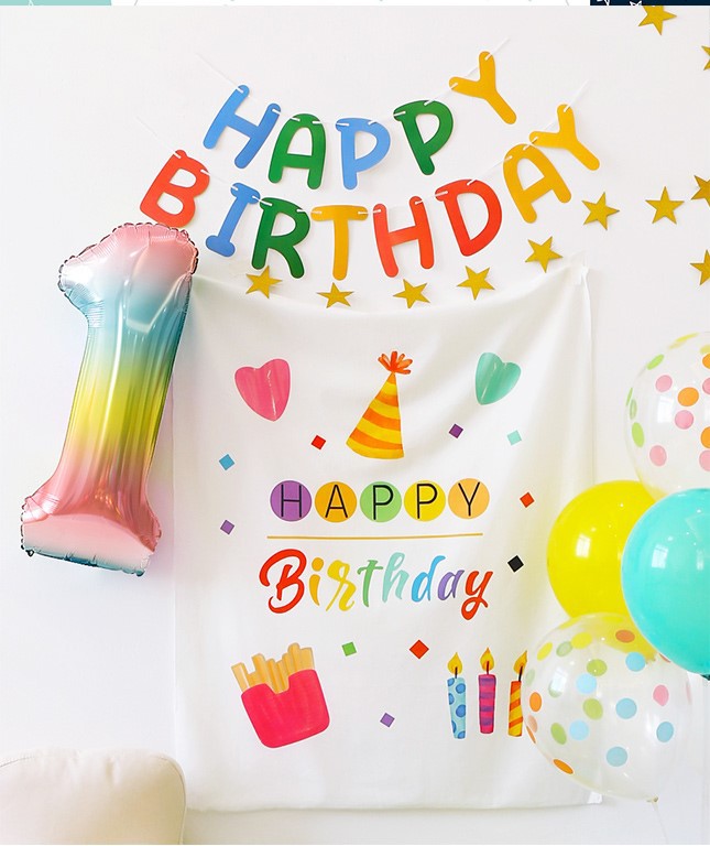 ins韩版彩色无纺布儿童宝宝周岁