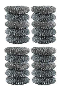 大号钢丝球包邮不锈钢清洁球家用刷锅洗碗锅刷钢丝球刷带柄 20只