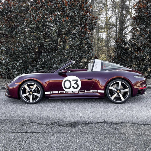 保时捷911Targa4S车贴拉花718987991981 Porsche 992机盖车身贴纸