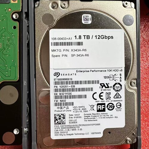 原装NetApp X343A-R6 1.8T 108-00424 X426A-R6存储硬盘