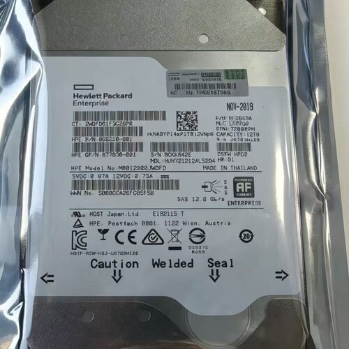 原装HP  881779-B21 882397-001 12T SAS 7.2K 12G 3.5寸