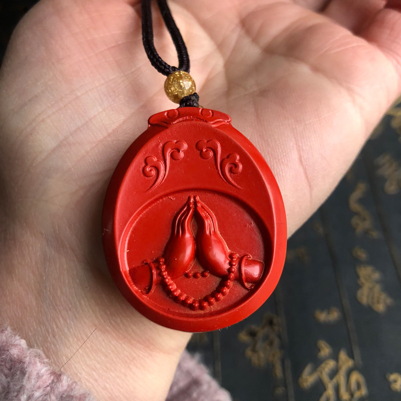 观音佛手高含量帝王红挂件