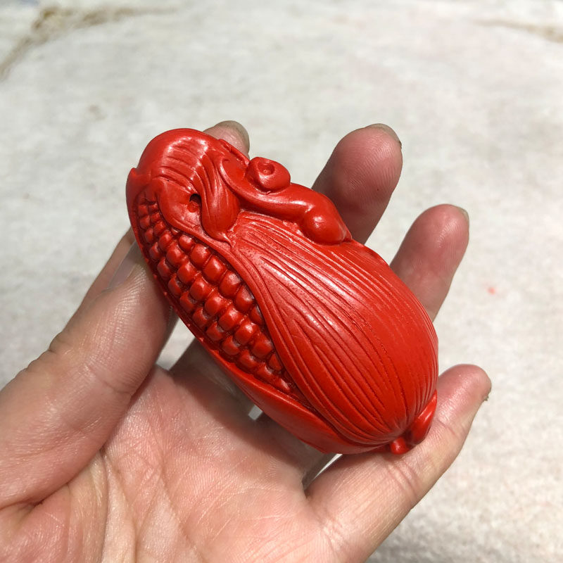 包你卦候手把件台湾朱砂帝王红金玉满堂风水小摆件金猴送证书