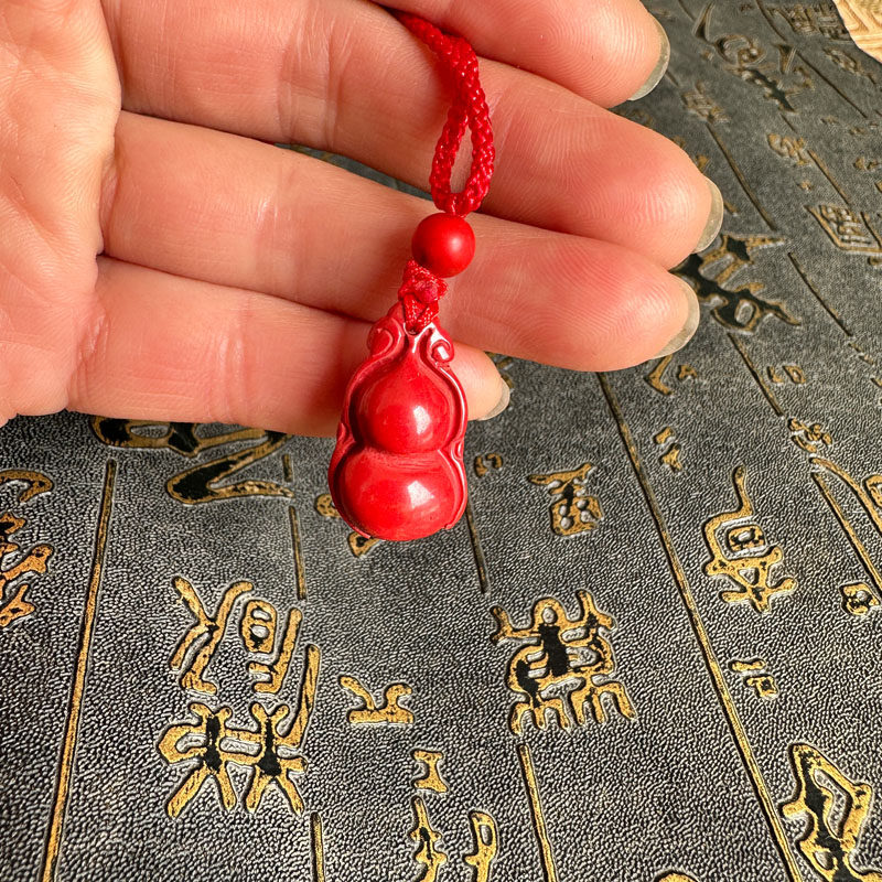 豁达客男女朱砂葫芦吊坠