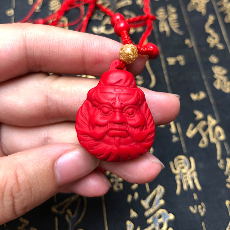 帝王台湾原色天师钟馗证书吊坠