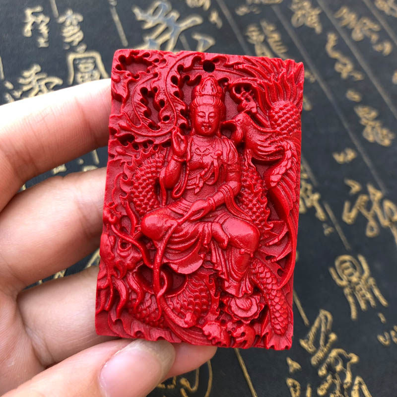 凤舞观音台湾保平安玉牌送证书