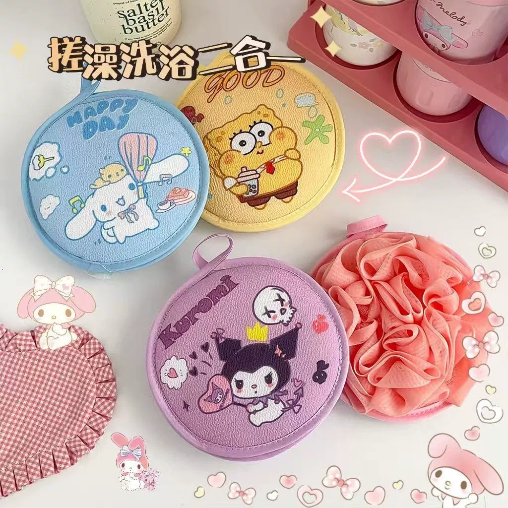 儿童专用搓澡巾浴花二合一家用洗澡神器无痛强力搓泥东北擦背澡巾