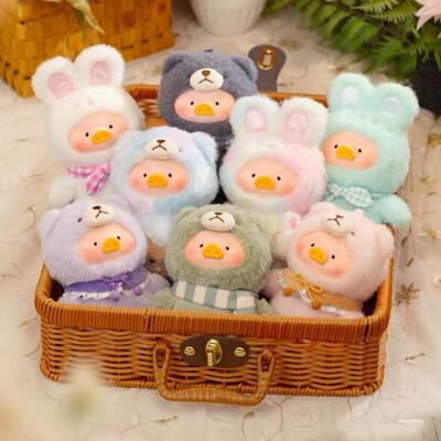 正版LULU猪美好时光系列搪胶二代复古泰迪罐头猪毛绒盲盒潮玩礼物