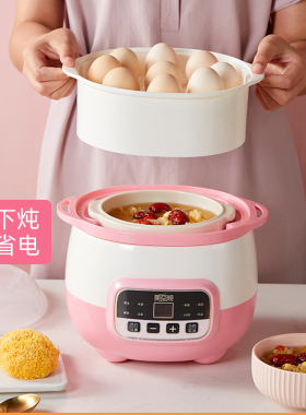 电炖锅迷你煮粥神器bb煲汤陶瓷隔水炖家用全自动小燕窝电炖盅1人2