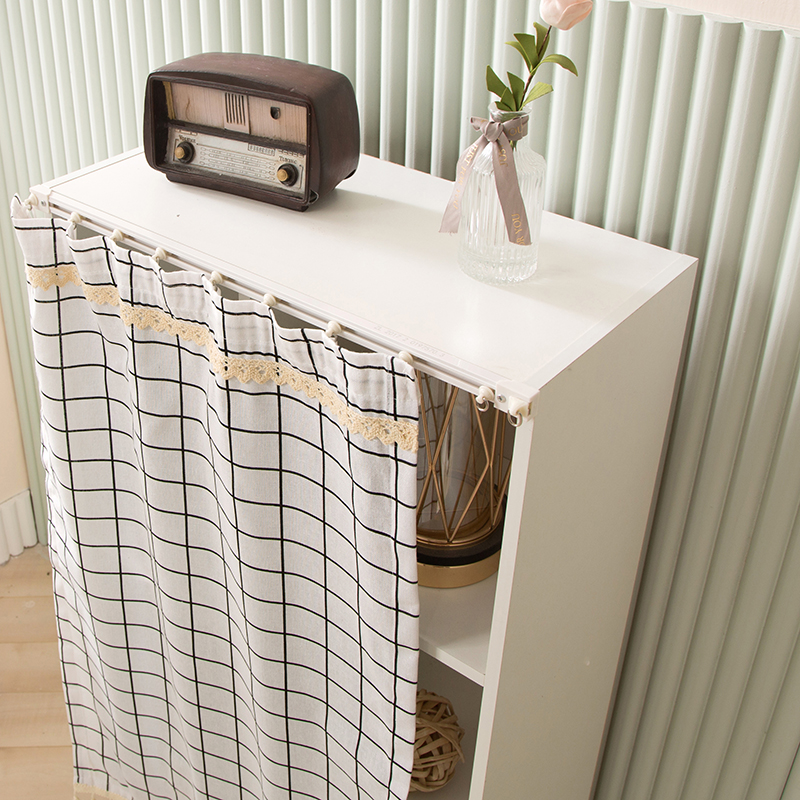 分水器遮挡帘滑轨镜子布帘橱柜