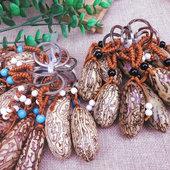 跑江湖展销会庙会热卖 天然千眼菩提子钥匙扣挂件小礼品钥匙链挂饰