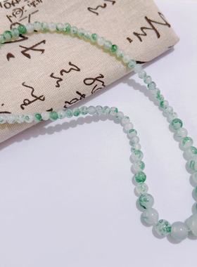 飘花项链8mm圆珠塔链仿天山翠玉民族风直播引流福利展销礼品直供