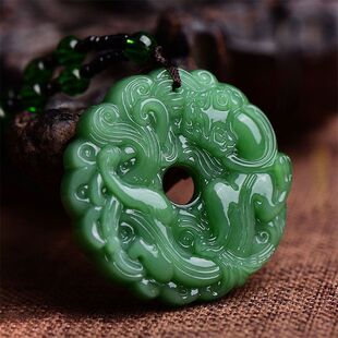 貔貅平安扣玉石佛心果吊坠黑曜石毛衣链中长款项链网红颈链挂件女