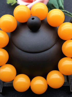 新二代蜜蜡手链 名族风佛珠手链手串树脂手链 地摊热卖