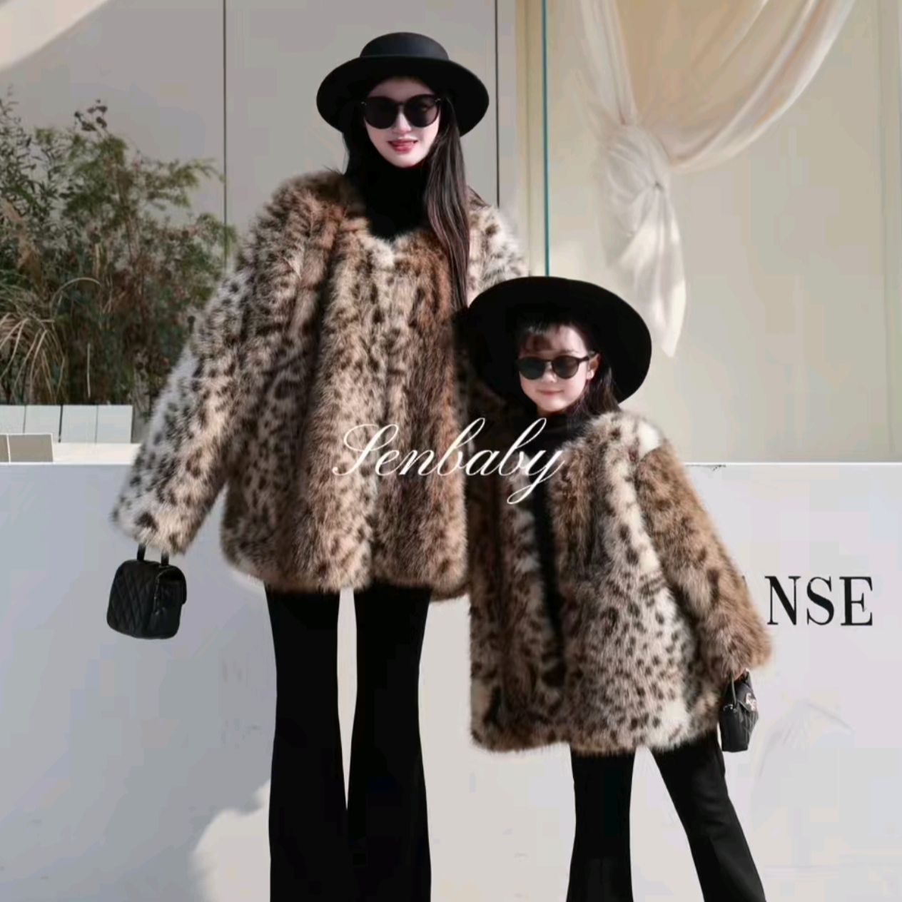 【亲子】女童加绒仿皮草毛绒外套2026冬装母女装洋气豹纹毛毛大衣,童装/婴儿装/亲子装,皮草/仿皮草,淘宝优惠券,粉丝福利购,淘宝优惠卷