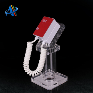 手机防盗链水晶亚克力支架展示防盗链弹簧线加长版手机防盗拉线盒