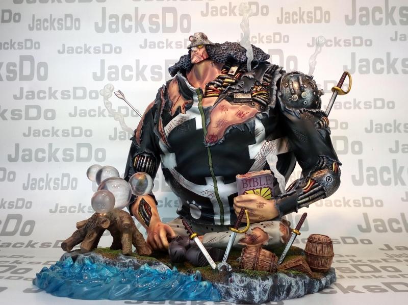 爱漫手办海贼王 jacksdo坐姿熊战损熊 JK暴君熊模型雕像-封面