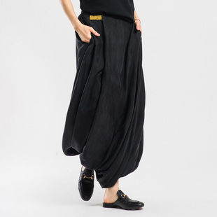 城市山民UrbanTribe2026春女式铜氨混纺松紧腰立体半裙CF89183