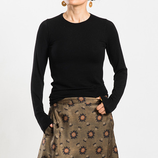 城市山民UrbanTribe女式混纺圆领修身套衫CF49262