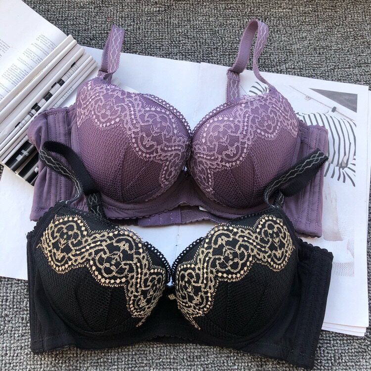 内衣女聚拢收副乳防下垂中厚模杯调整型胸罩女士有钢圈文胸三排扣