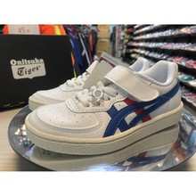 Onitsuka Tiger鬼冢虎童鞋 GSM PS 大童皮面低帮板鞋1184A022-100